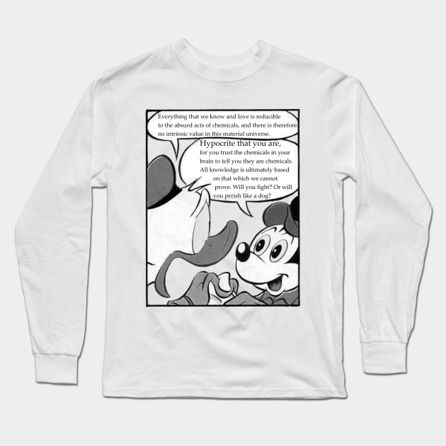 Fideism - Hypocrite That You Are (BW) Long Sleeve T-Shirt by neememes